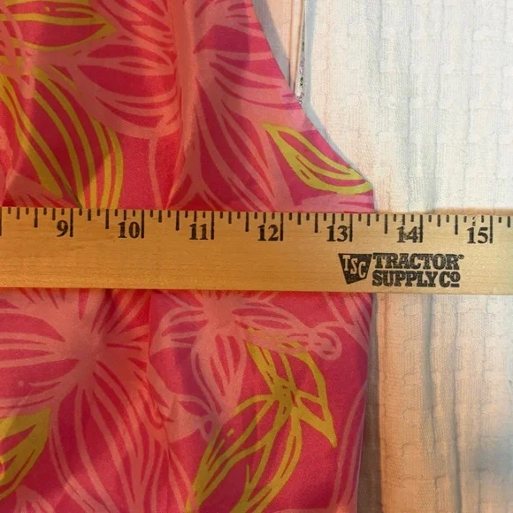 Vintage Lilly Pulitzer Halter Dress 100% Silk Pink Floral Size 8 TINY HOLES READ - Picture 10 of 12